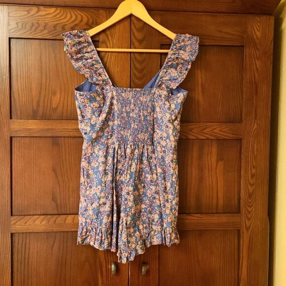 LoveShackFancy Lucy Romper Beach Blue - Picture 13 of 15